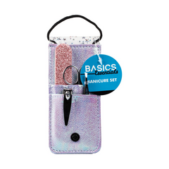 Basics Manicure Set Essential Blue 4 Piece