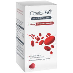 Chela-fer Iron 15mg 60 Tabs
