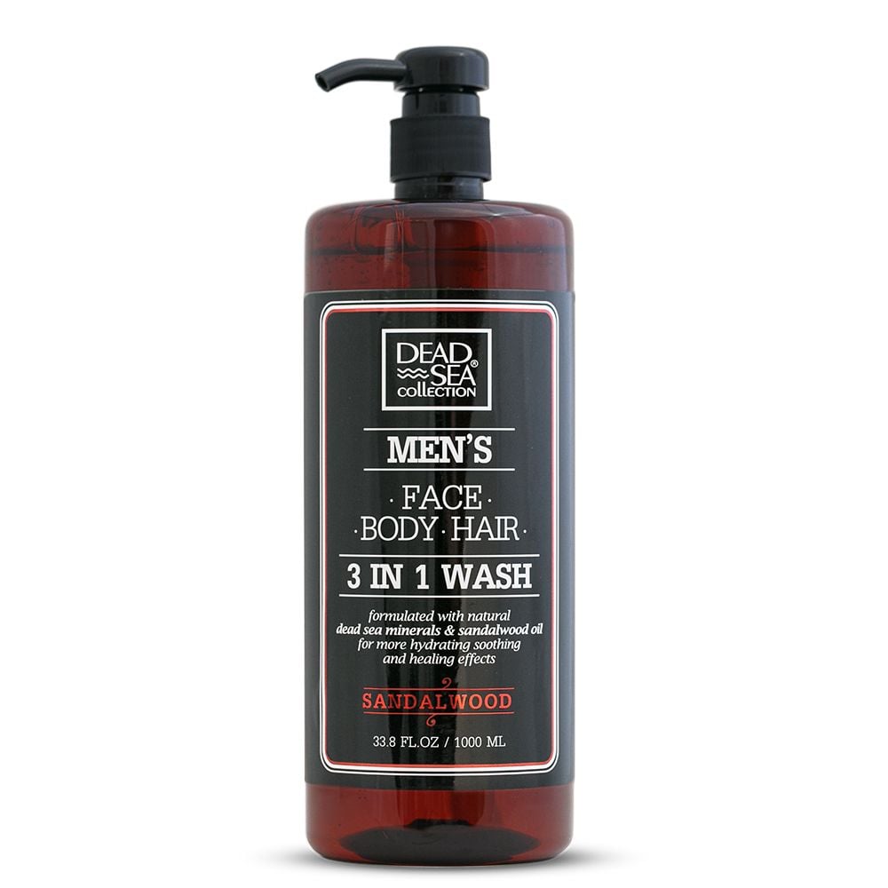 Dead Sea Collection Mens 3-in-1 Wash Sandalwood 1000ml