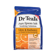 Dr Teals Epsom Salt Soaking Solution Vitamin C Glow And Radiance 1.36kg