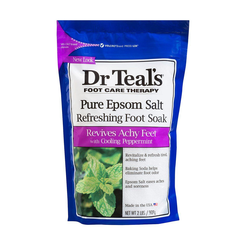 Dr Teals Foot Care Foot Soak Cooling Pepermint 909g