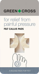 Green Cross Felt Callous Pads
