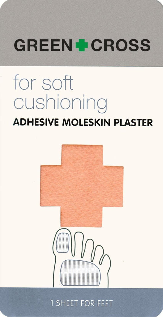 Green Cross Moleskin Plaster Adhesive