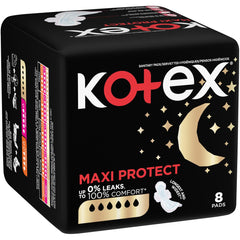 Kotex Overnight Maxi Pads All Nighter 8's