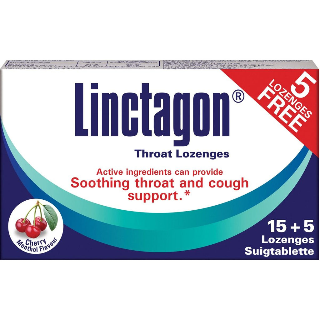 Linctagon Lozenges 15's Cherry Menthol