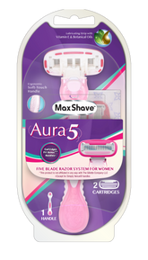 Max-shave Auroma 5 Ladies 5 Blade Razors Kit
