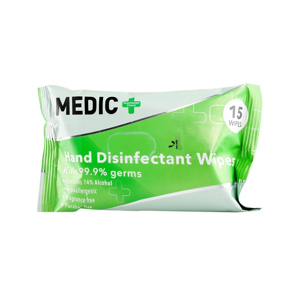 Medic Wipes 70 % Alcohol Wipes 15's