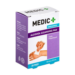 Medic Wipes Alcohol 30's 5x5cm