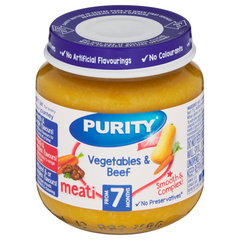 Purity 7 Months Vegetables & Beef 125ml