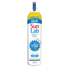Sunlab Spf50 500ml Expr Spray Family Size