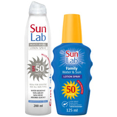 Sunlab 200ml And 125ml Lotion Spray Twin Pack