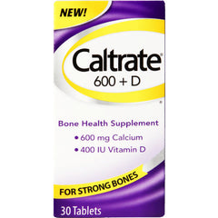 600+D Bone Health Supplement 30 Tablets
