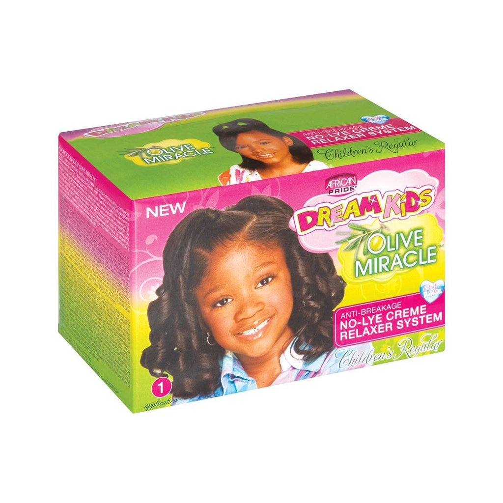 African Pride Dream Kids Olive No Lye Relaxer Kit