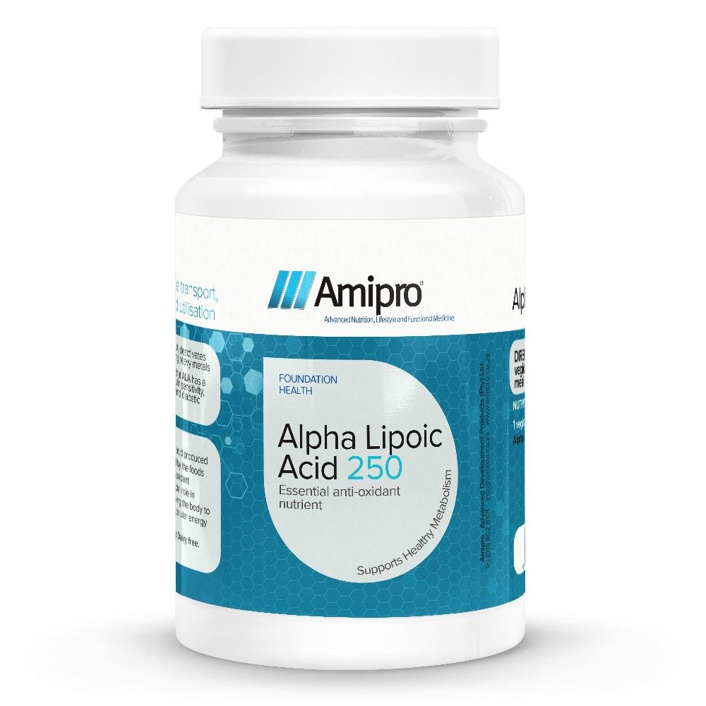 Amipro Alpha Lipoic Acid 250 60 Capsules