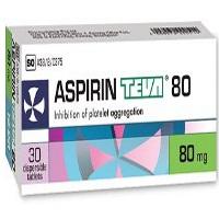 Aspirin Teva 80mg Tablets 30's
