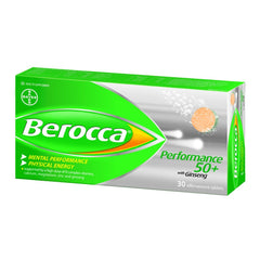 Berocca Performance 50 Plus 20 Eff Tabs