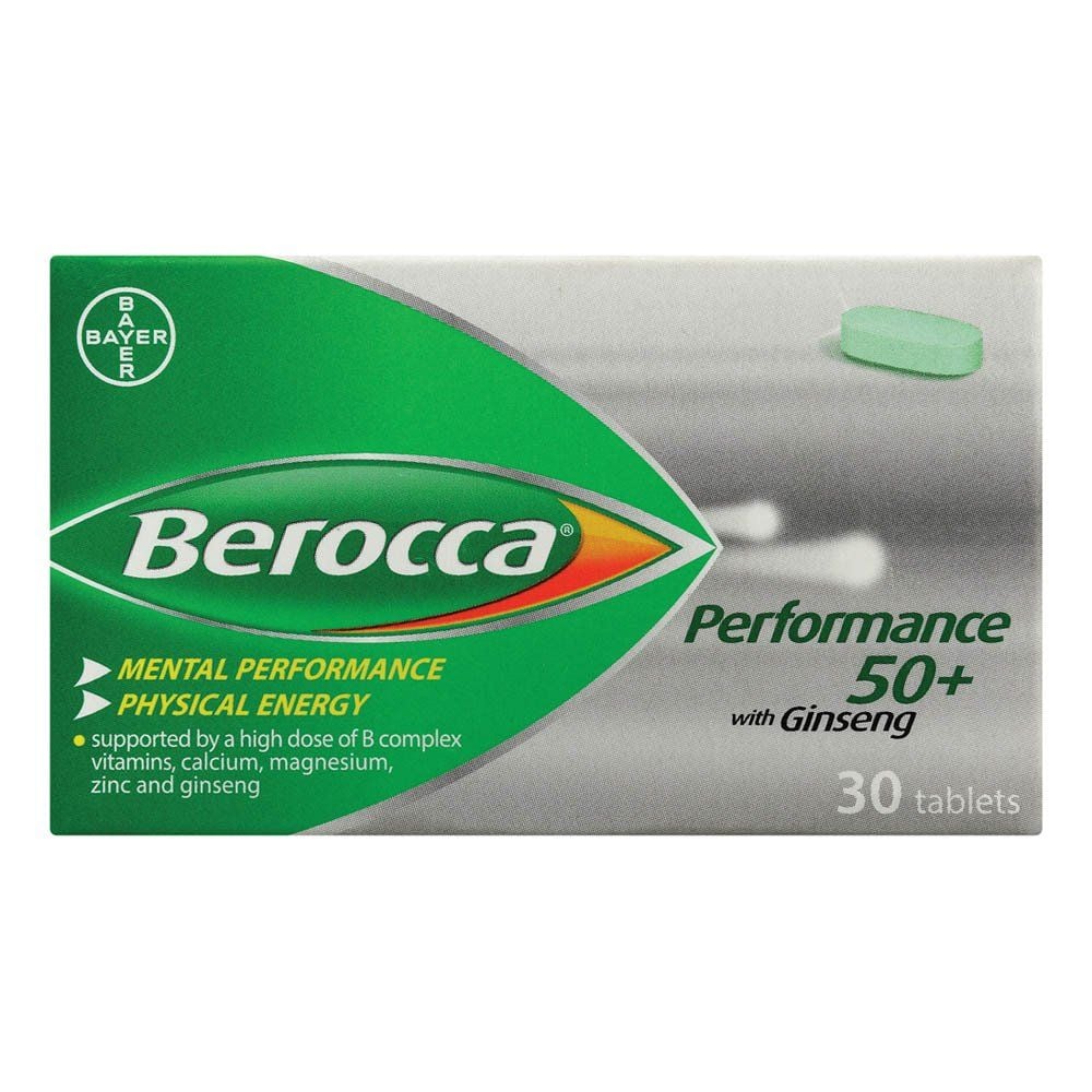 Berocca Performance 50 Plus 30 Coated Tabs