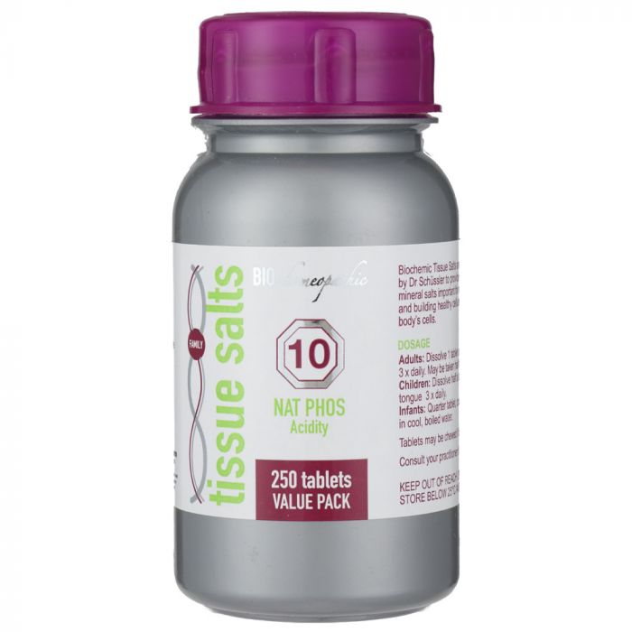 Bio Homeopathic T/s Nat Phos 250 Tabs 10