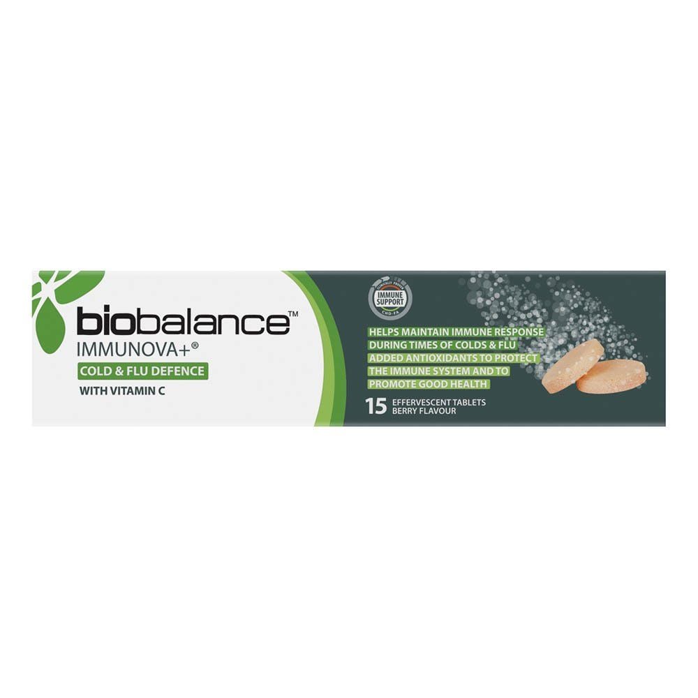 Biobalance Immunova Cold & Flu Effervescent Tabs 15