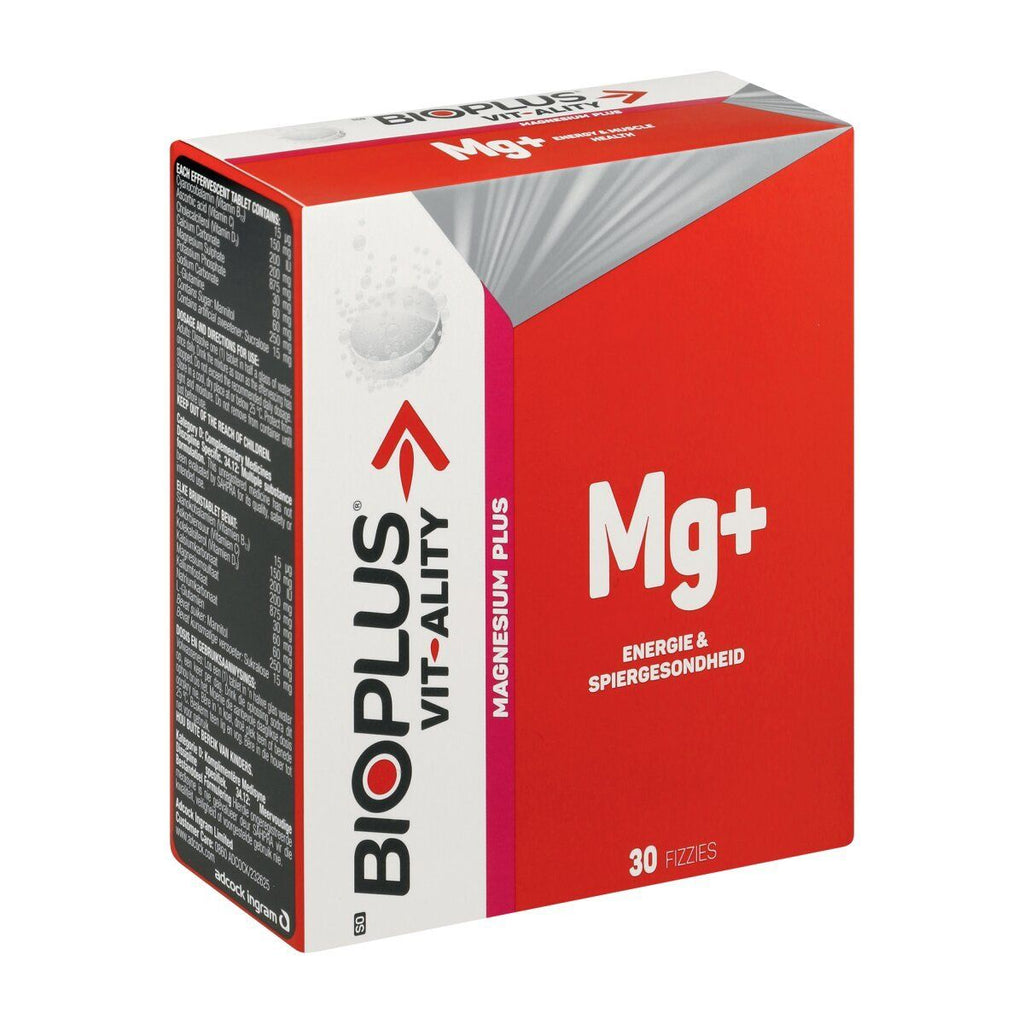 Bioplus Vit-ality Magnesium Effervescent Tabs 30s