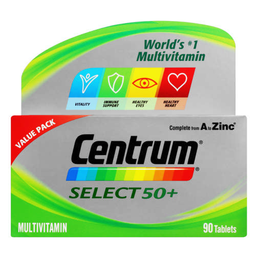 Centrum Multivitamin Select 50+ Vitality 90 Tablets