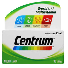 Centrum A to Zinc 30s