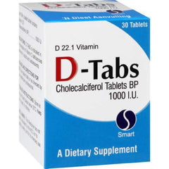 D-Tabs Cholecalciferol BP 1000 I.U. Dietary Supplement Tablets 30s