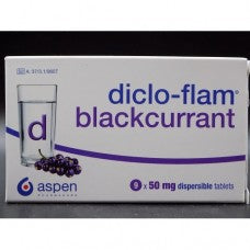 Dicloflam Blackcurrant Tablets 9s