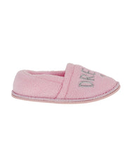Embroidery Stokie Slippers Pink (Size 12-6) Older Girl