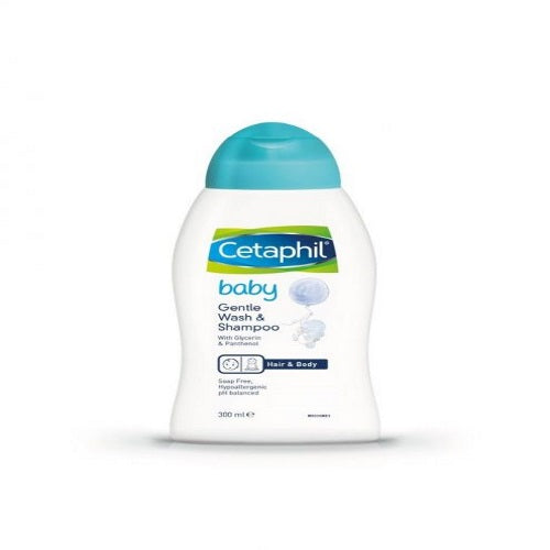 Galderma Cetaphil Baby - Gentle Wash & Shampoo with Glycerine & Panthenol 300ml