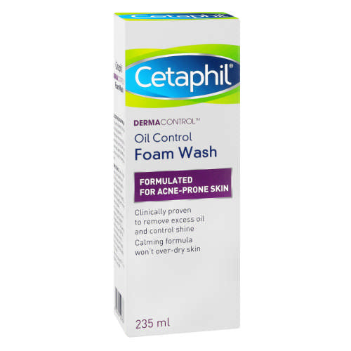 Galderma Cetaphil Dermacontrol Oil Control Foam Wash - For Acne Prone Skin 235ml