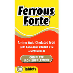Georen Ferrous Forte Chelated Iron 30 Tabs