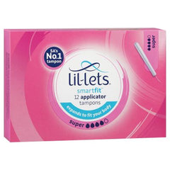 Lil-lets Applicator Tampons 12's Super