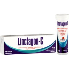 Linctagon Infection & Hayfever Support Orange 12 Effervescent Tablets