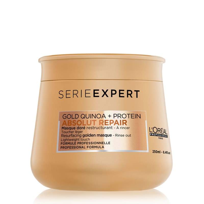 L'Oreal Serie Expert Absolut Repair Resurfacing Gold Quinoa Protein Masque 250ml (fine hair)
