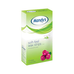Mandys Soft Feel Wax Strips 12's Face