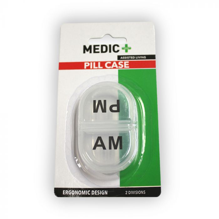 Medic Pill Box 2 Division Am/pm Clear