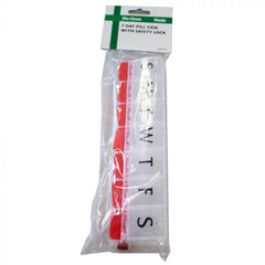 Medic Pill Box 7 Day With Safety Lock Clear