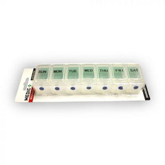 Medic Pill Box 7Days Push Button Clear Large