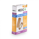 Medic Plaster Fabric 50x100mm Xlrg 5's