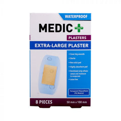 Medic Plaster Waterproof 50x100mm 8's