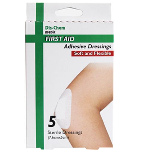 Medic Wound Dress Sterile Adhesive Pads 5's 5x7.6