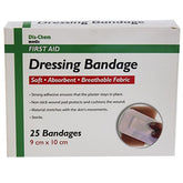 Medic Wound Dressing Sterile Adhesive 9x10cm Fabric