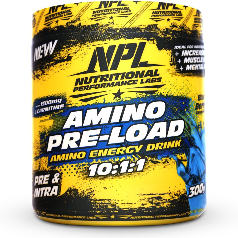 NPL Amino Pre Load Amino Energy Drink 10s:1:1 - Blueberry 300g