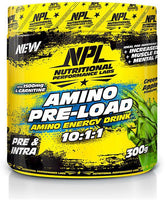 NPL Amino Pre Load Amino Energy Drink 10s:1:1 - Green Apple 300g