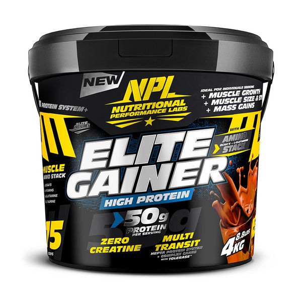 NPL Elite Gainer - All in One Anabolic Stack Strawberry Milkshake 1kg
