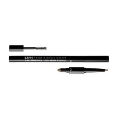 NYX Professional Makeup 3-In-1 Brow Pencil Black 2.5ml