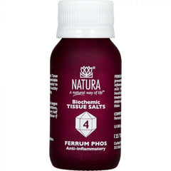 Natura Ferrum Phos 4 Tissue Salts 125 Tabs