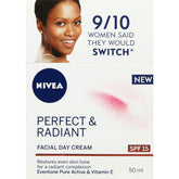 Nivea Perfect & Radiant Facial Day Cream with SPF 15 50ml