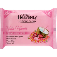 Oh So Heavenly Happpy Hands Hygiene Hand Wipes Hula Hands 25 Wipes